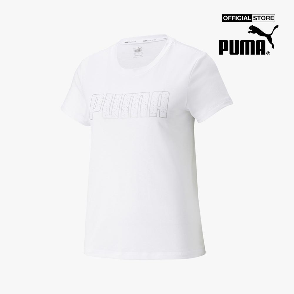 PUMA - Áo thun thể thao nữ tay ngắn Stardust Crystalline Training 521374