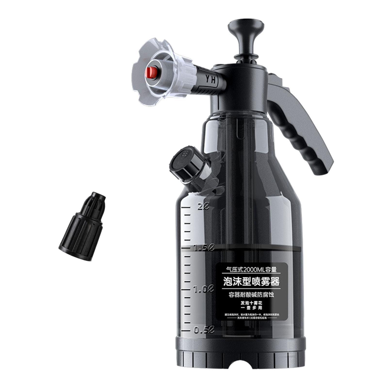 Spray Kettle Pressure Foam Sprayer Hand Windproof Nozzle Hand Pressurized Manual Foaming Sprayer Car Wash Bottle for Garden Care