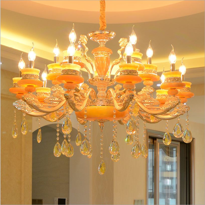 Đèn chùm SOSA phong cách hiện đại loại 15 tay trang trí nhà cửa sang trọng - kèm bóng LED .