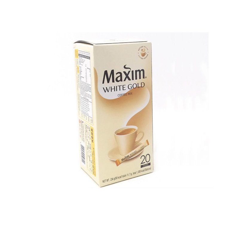 Cà phê hoà tan MAXIM WHITE GOLD 234g ( Gồm 20 gói 11,7g)