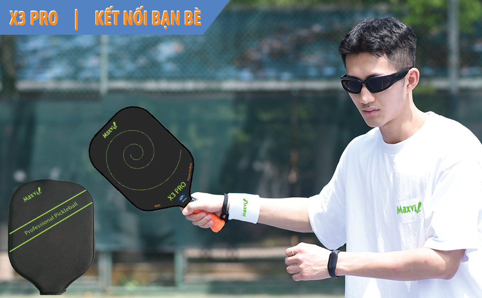 VỢT PICKLEBALL MAXVI X3 PRO MẶT CARBON DÀNH CHO NGƯỜI CHƠI THƯỜNG XUYÊN