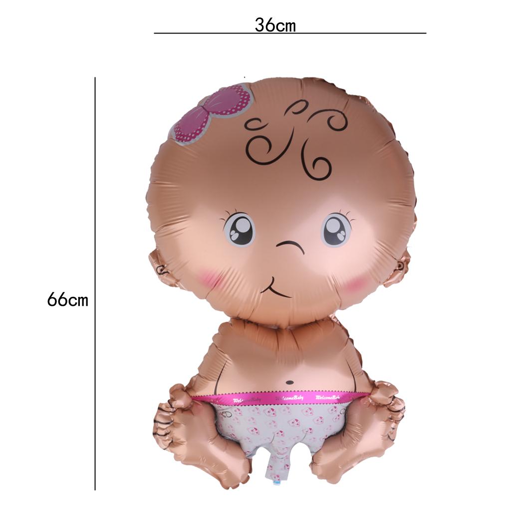 Aluminum Foil Baby Girl Shape Balloon for Baby Shower Christening Birthday