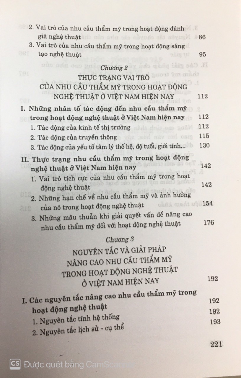 Nâng cao nhu cầu thẩm mỹ trong hoạt động nghệ thuật ở Việt Nam hiện nay