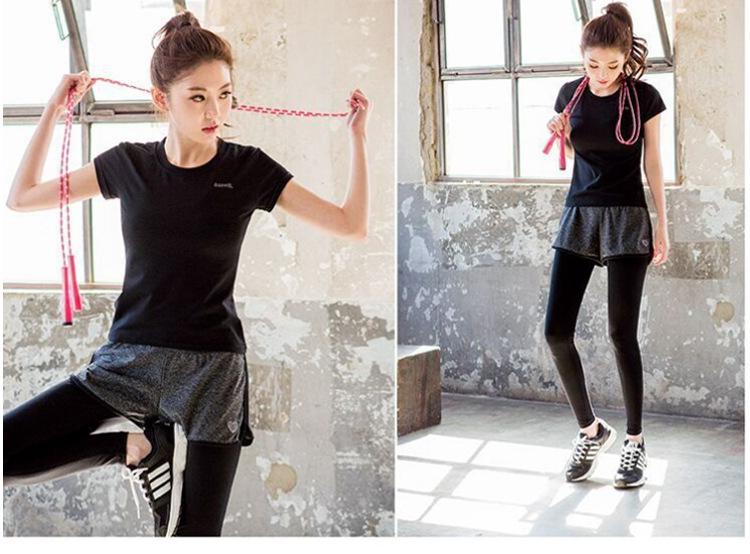 Quần legging nữ tập gym 2 lớp Quảng Châu với lớp trong thun lạnh ống dài lớp ngoài lớp sóc thoải mái QTQ001