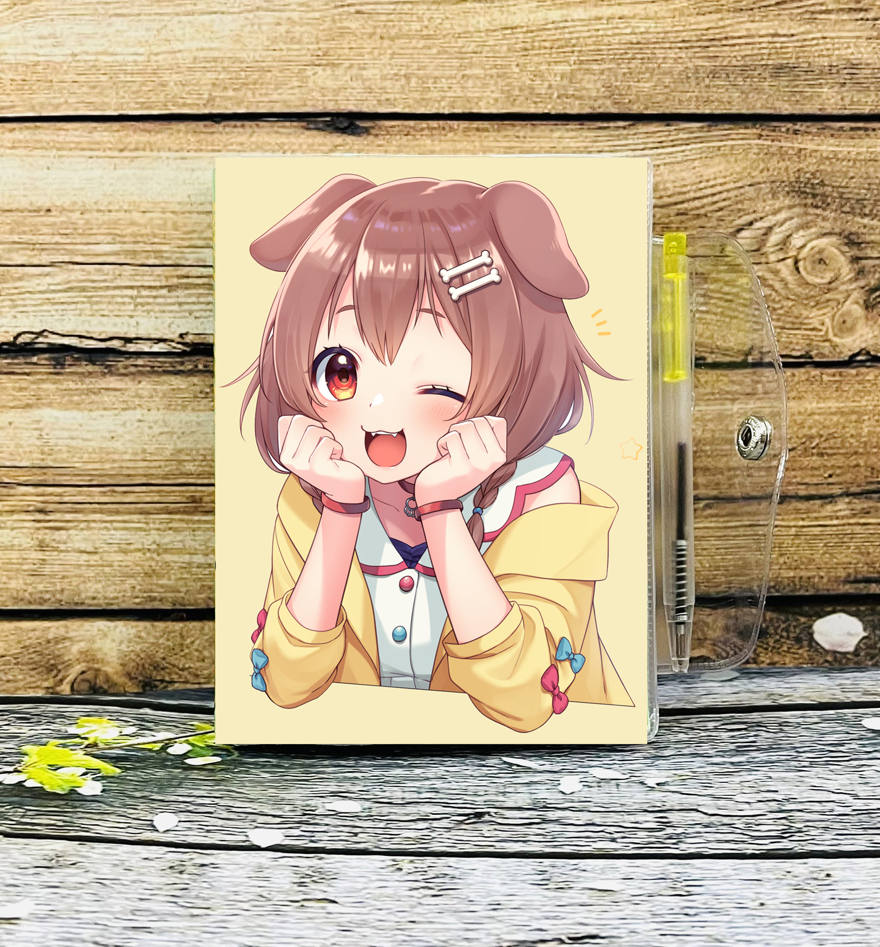 Sổ tay nhỏ kèm bút Inugami Korone-Hololive