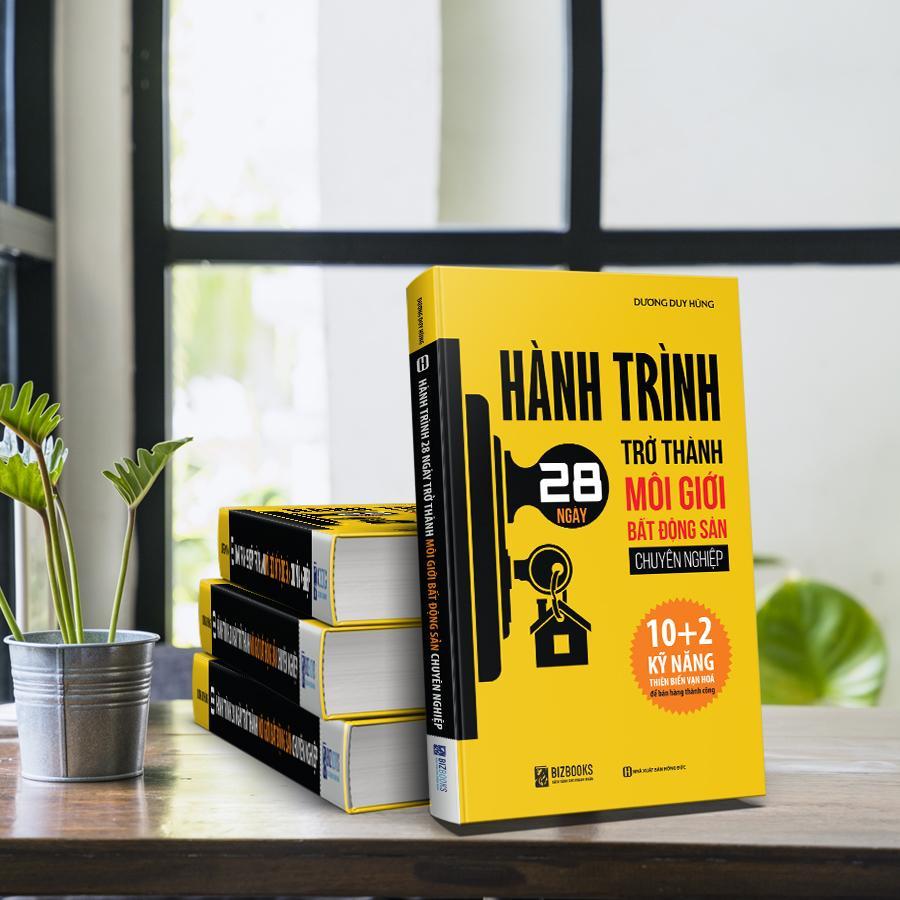 Sách - Hành Trình 28 Ngày Trở Thành Môi Giới Bất Động Sản Chuyên Nghiệp kĩ năng thiên biến vạn hóa để bán hàng thành công nt