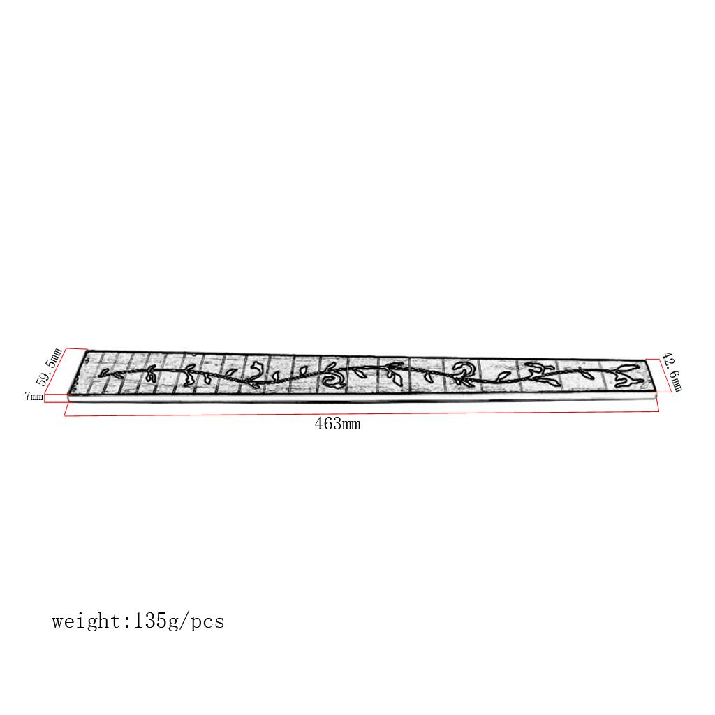Sunnimix Âm Dân Gian Đàn Guitar Fretboard Ván Trượt Ngón Tay Gỗ Hồng Sắc Vỏ Cây Inlaided 41 ''20 Giải Tầng