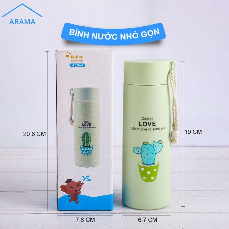 Bình đựng nước giữ nhiệt thuỷ siêu xinh, hình xương rồng.