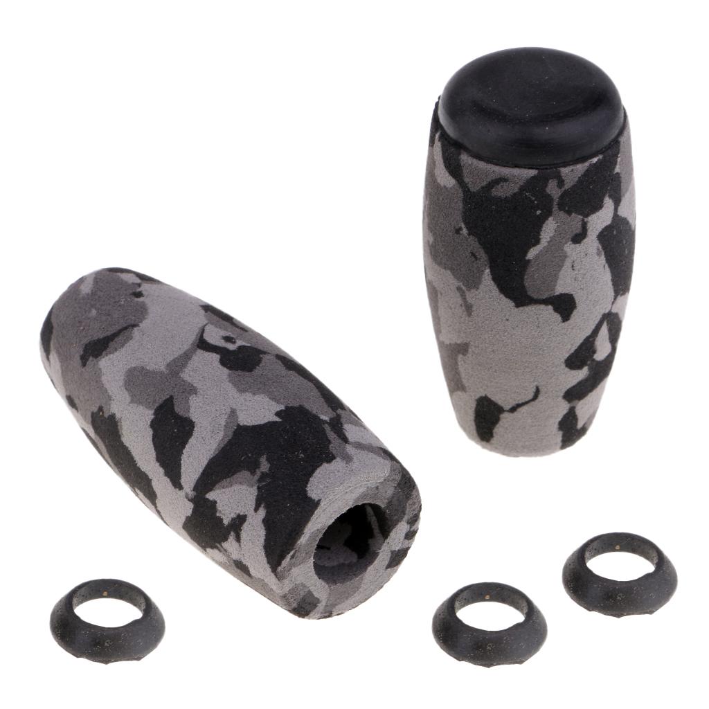 Spinning Fishing Rod EVA Handle Split Grip Kit & Reel Seat
