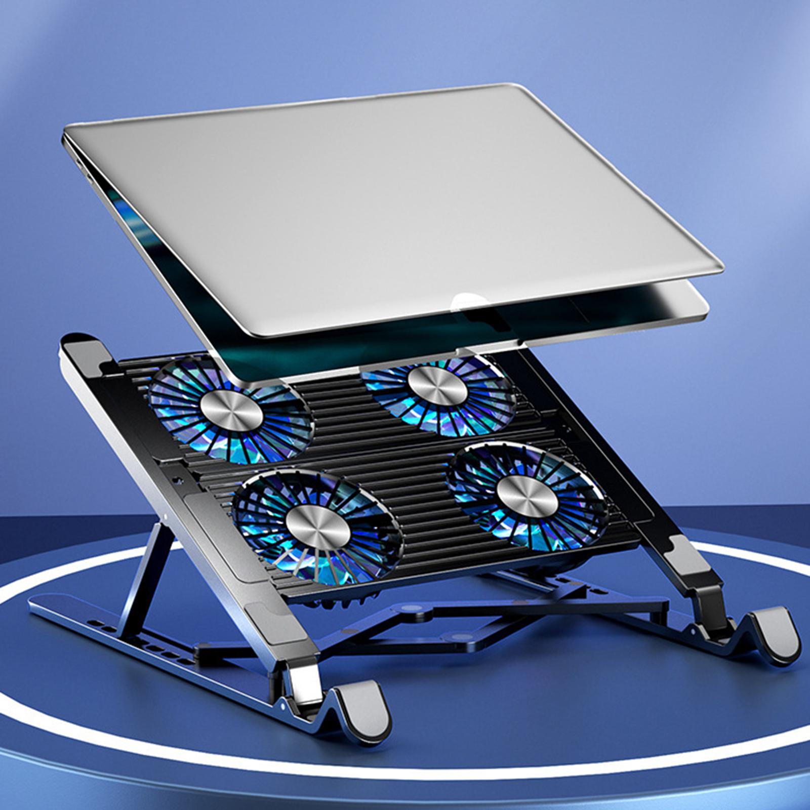 Laptop Stand with 4 Cooling Fans Cooler Quiet 11-17.3 inch
