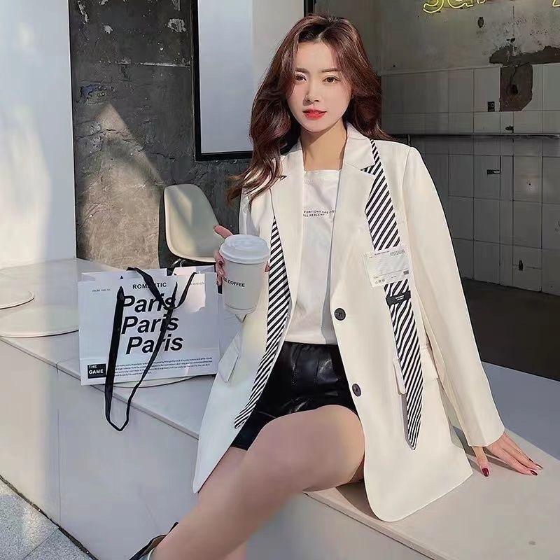 Áo Khoác Blazer Nữ Dáng Suông Phong Cách Hàn Quốc Mẫu Mới Mã SZ09D