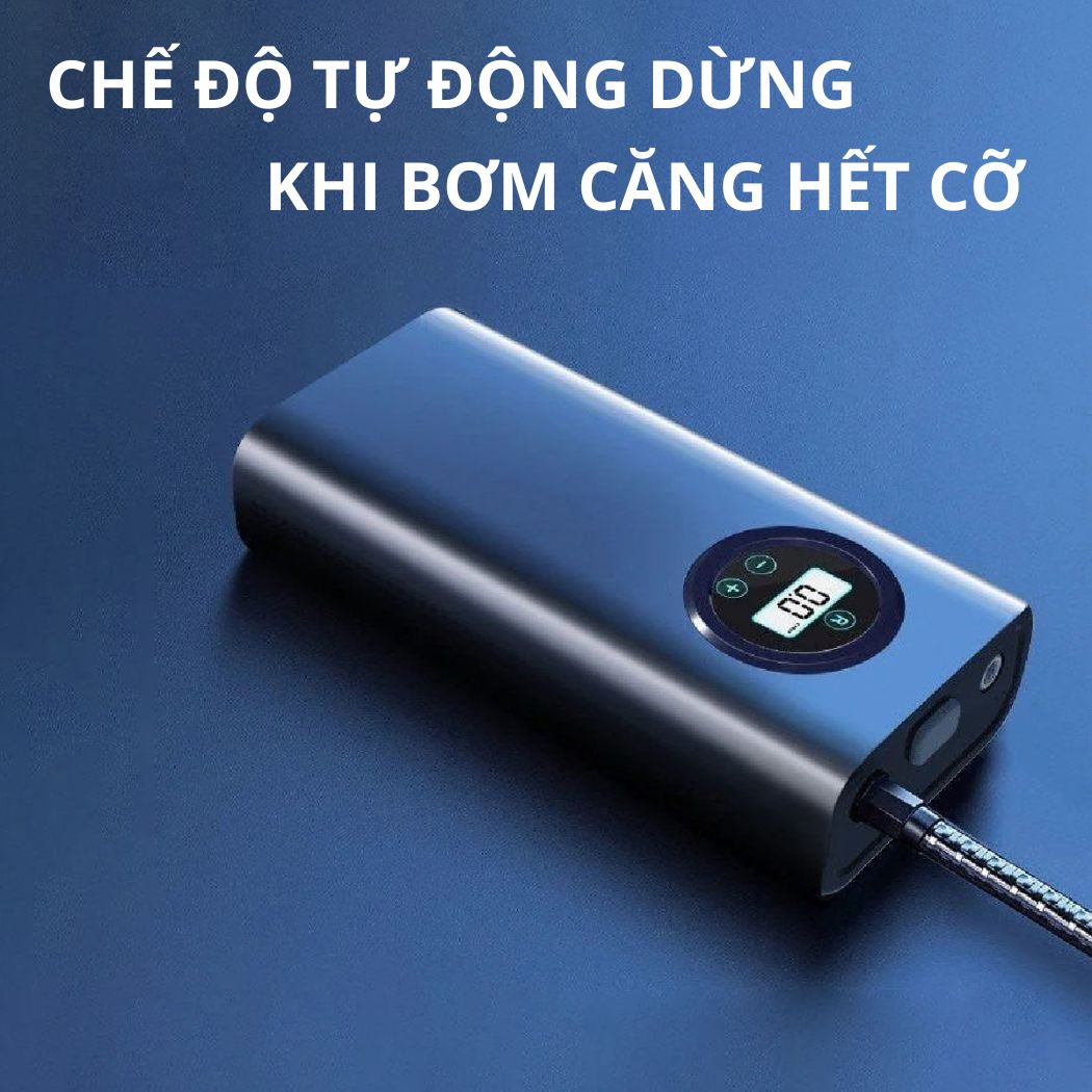 Máy bơm pin Kachi MK374 - Bơm xăm lốp ô tô, xe máy, xe đạp, phao, bóng