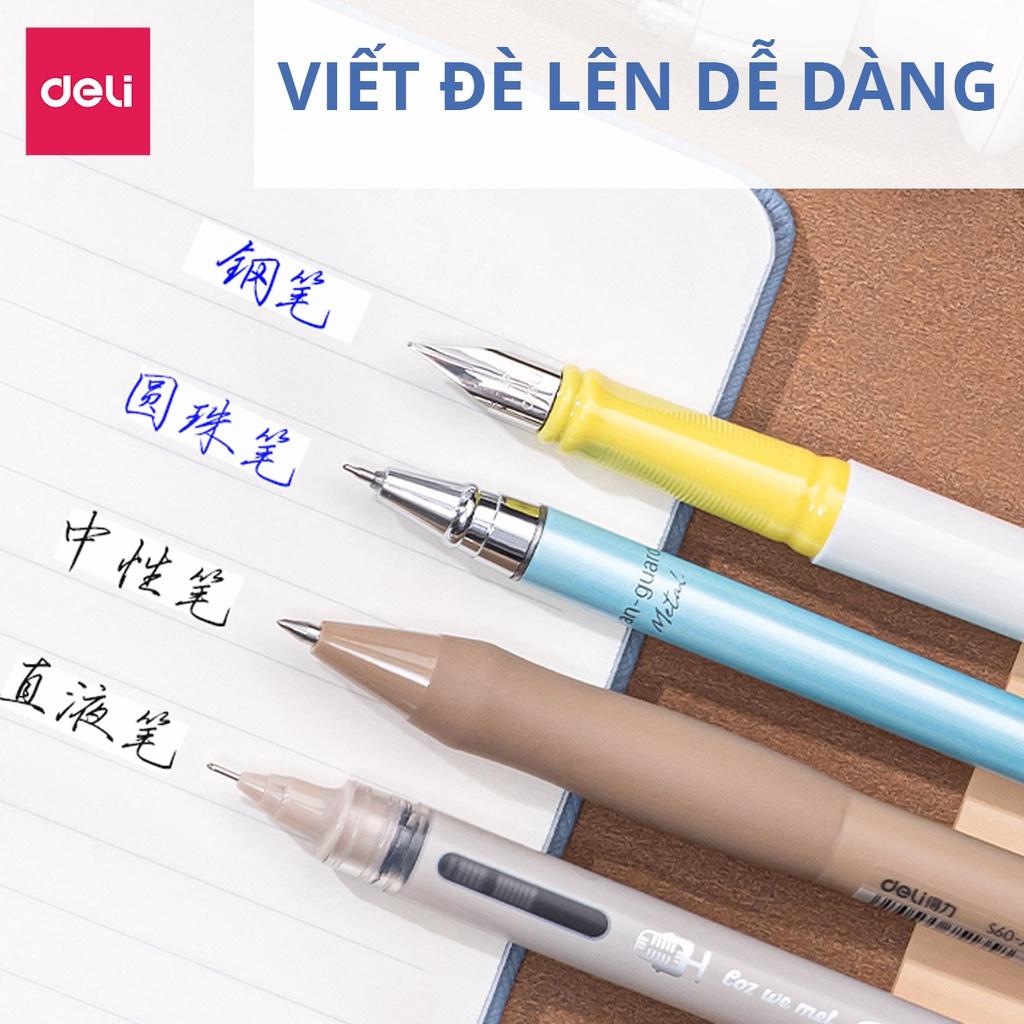 Bút Xóa Băng Xoá Kéo Dạng Bút Bấm Cao Cấp 5mm Deli - Kèm 2 Lõi Thay Thế Phù Hợp Học Sinh Văn Phòng - VR5-18D