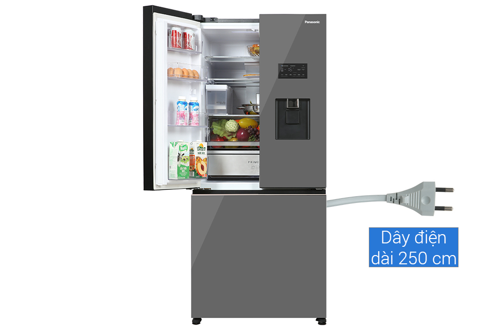 Tủ lạnh Panasonic NR-CW530XMMV 3 cửa 495 Lấy nước ngoài, Làm đá tự động, Hàng chính hãng, chỉ giao Tại Hà Nội
