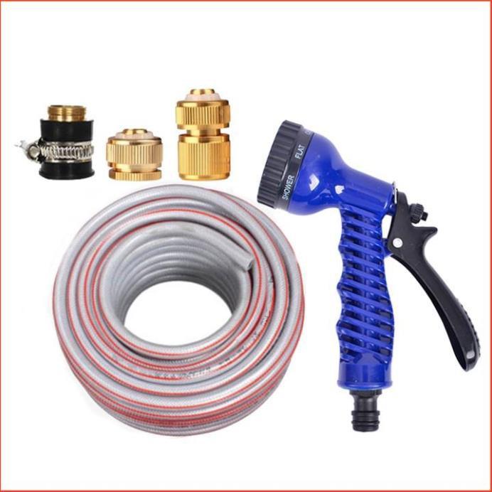 Bộ dây tăng áp 3 lần vòi xịt nước rửa xe, tưới cây loại 7-10m 206843