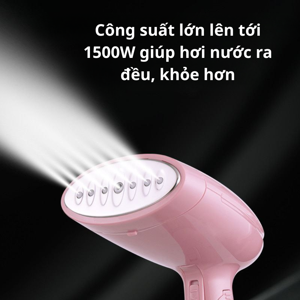 Bàn là, bàn ủi hơi nước đứng Lumabella LB-62005 công suất cao 1500W hơi nước khỏe, ủi quần áo cực phẳng, bàn ủi du lịch - DELIYA HÀNG CHÍNH HÃNG