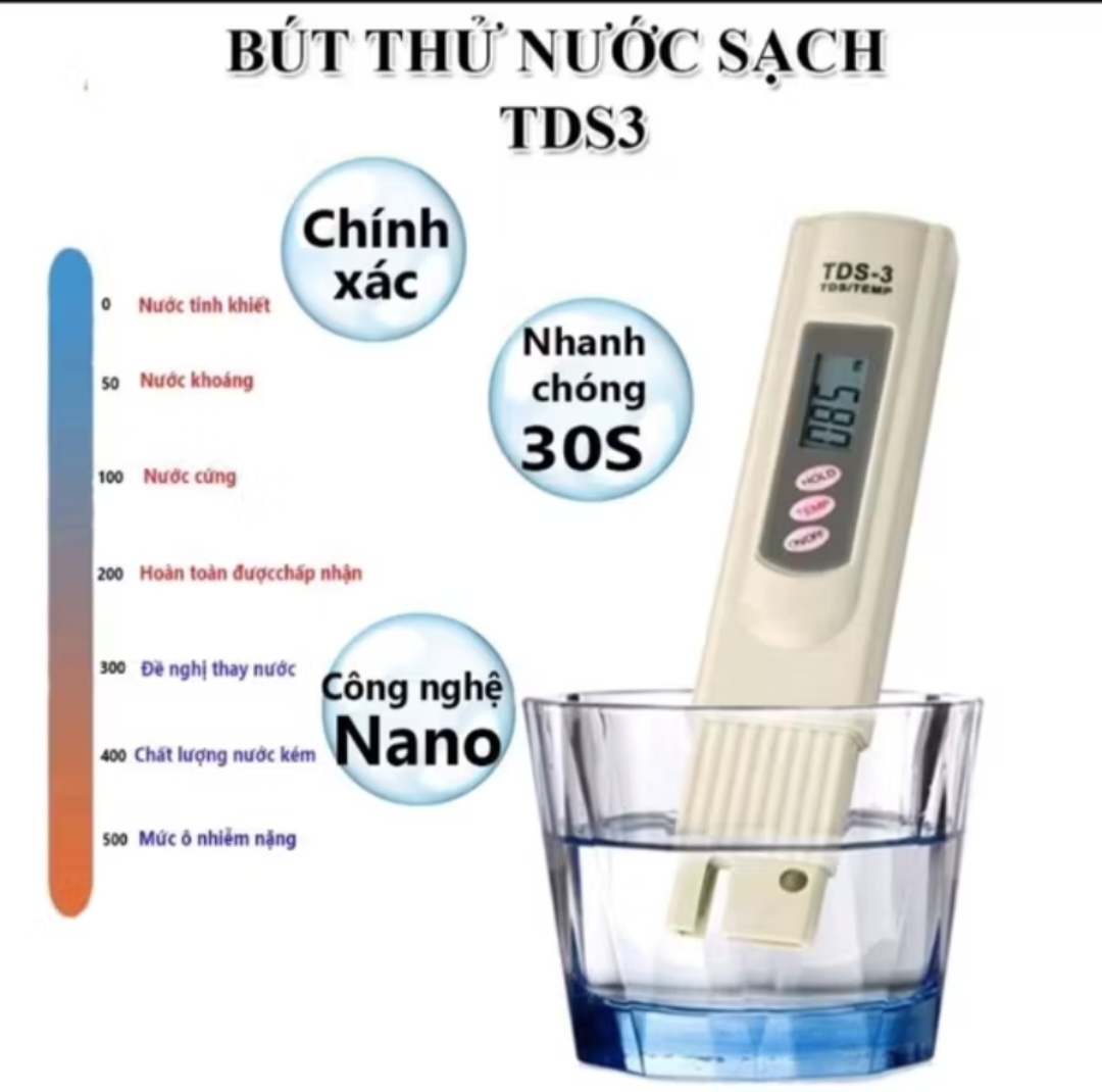 1 CÁI BÚT THỬ KIỂM TRA NƯỚC SẠCH ĐIỆN TỬ HÀNG CHUẨN