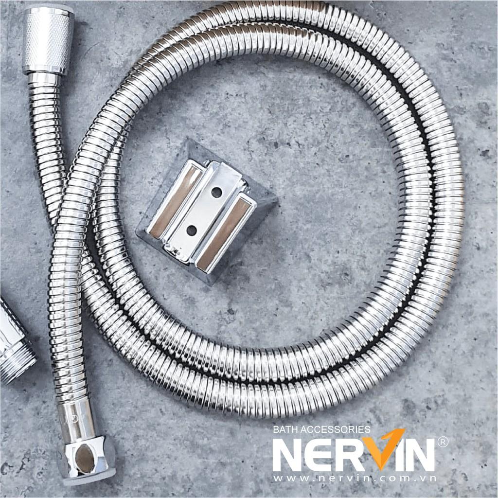 Vòi xịt vệ sinh cao cấp, kèm dây dẫn và đế cài NERVIN NV-202