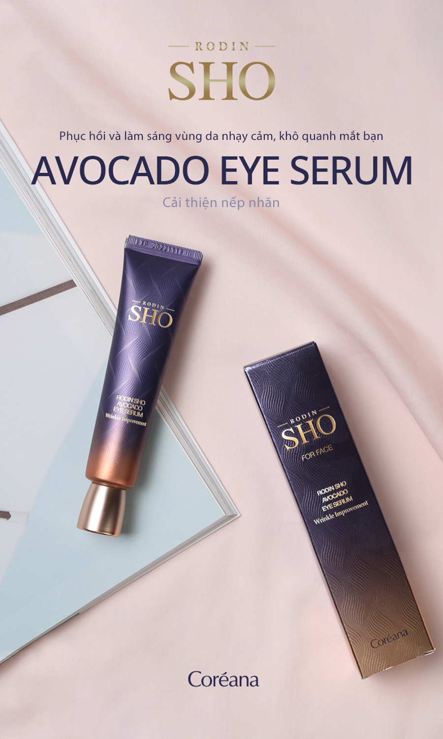 Kem dưỡng da vùng mắt cấp ẩm &amp; hạn chế nếp nhăn Rodin Sho Avocado Eye Serum