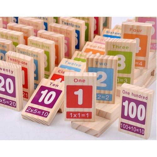 Đồ Chơi Gỗ Giáo Dục Sớm Domino Đồ Chơi Thông Minh Cho Bé Từ 2 Tuổi Giúp Bé Phát Triển Tư Duy Sáng Tạo - Đồ Chơi TINA