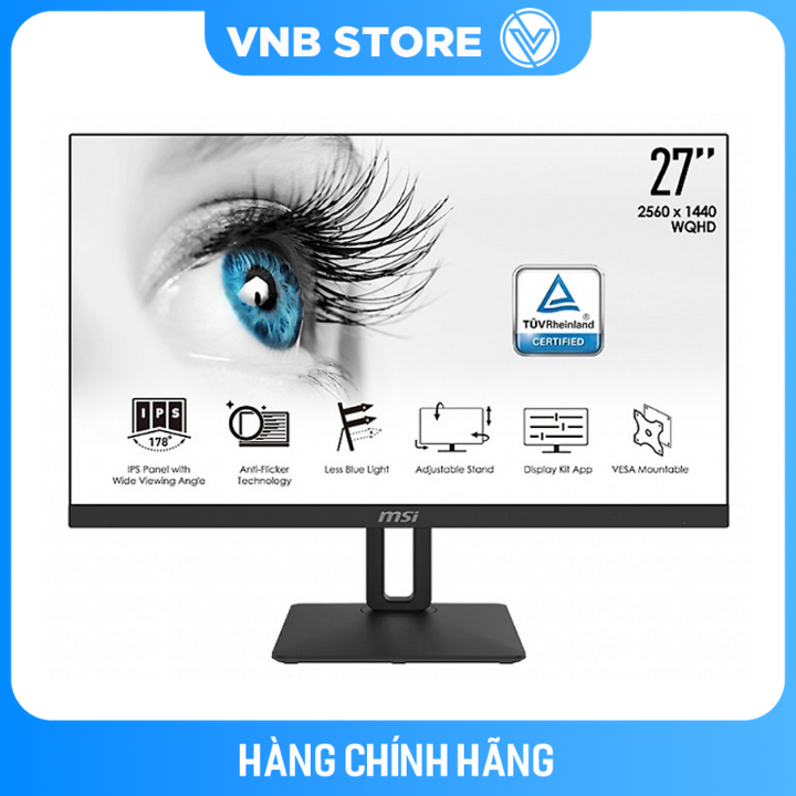 Màn hình MSI PRO MP271QP (27"IPS/60Hz/WQHD/Flat) - Hàng Chính Hãng