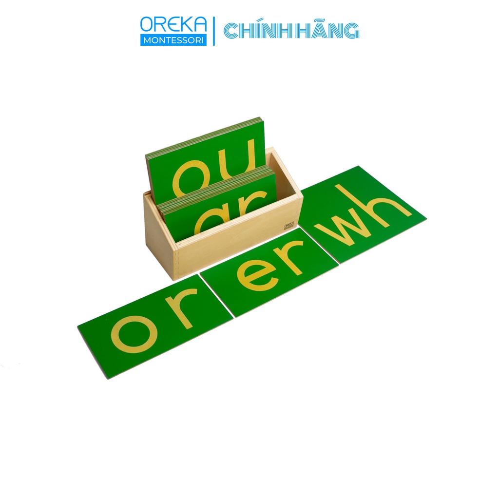 Đồ chơi trẻ em Oreka Montessori Hộp Bộ chữ nhám kép: Chữ In - 0420300