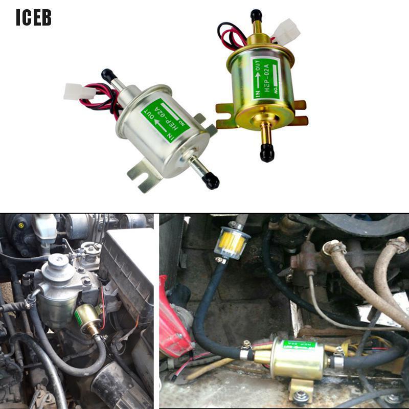 iceb New Gas Diesel Electronic Fuel Pump Inline Low Pressure electric fuel12V HEP-02A