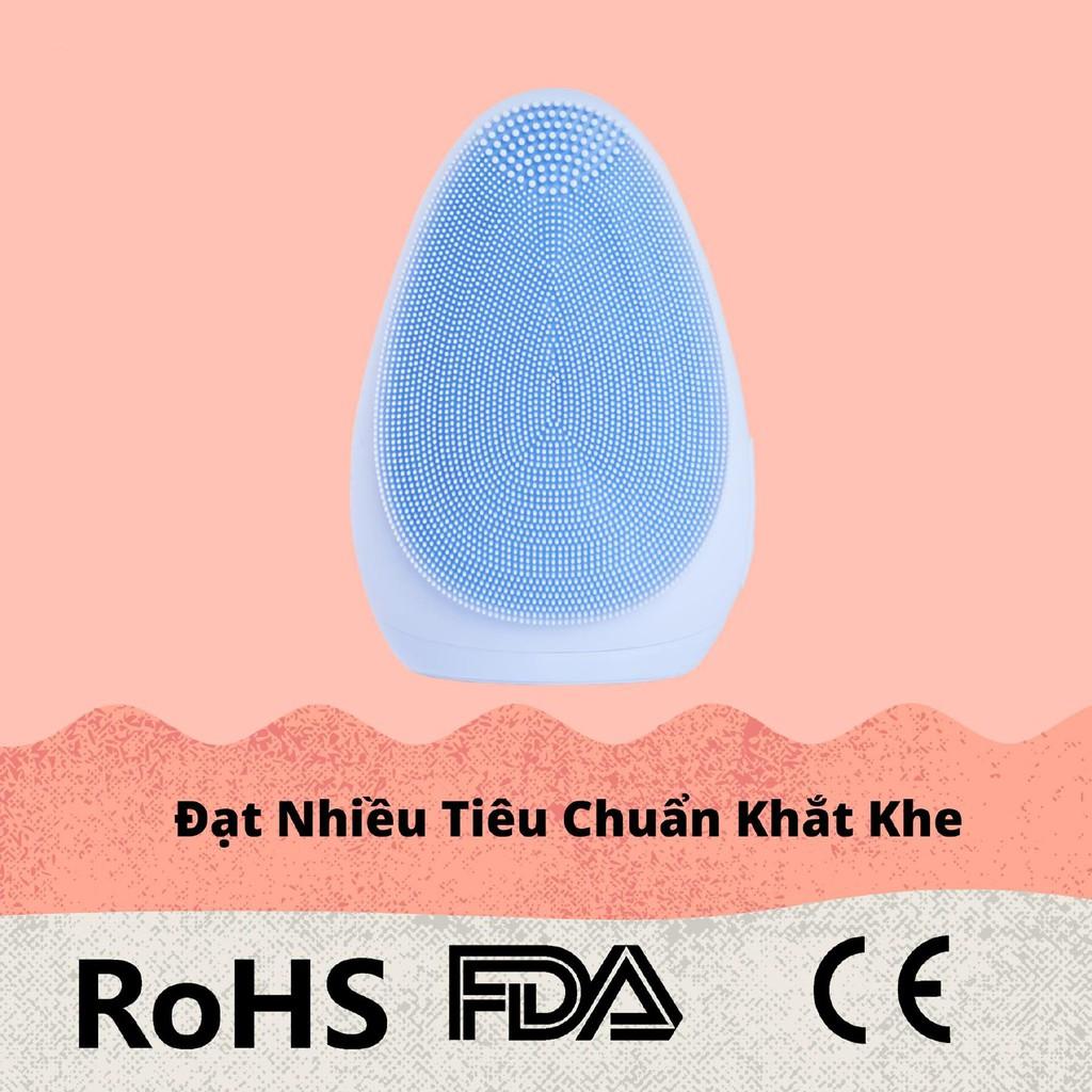 Máy Rửa Mặt Chuẩn Spa Emmié by Happy Skin Premium Cleansing Brush , Máy massage chăm sóc da mặt