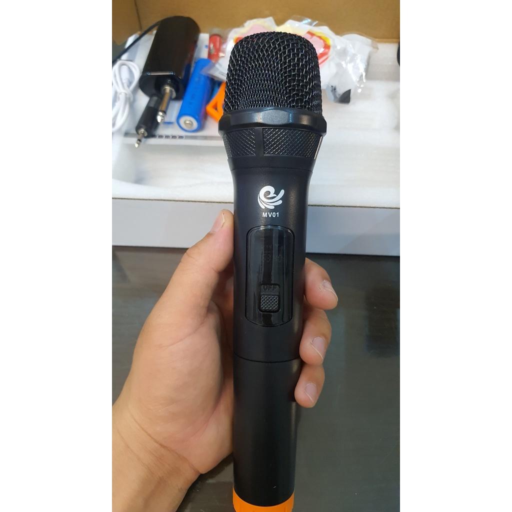 Micro Không Dây MV-01 , Mic chuyên sử dụng cho amply và loa - Hàng chính hãng