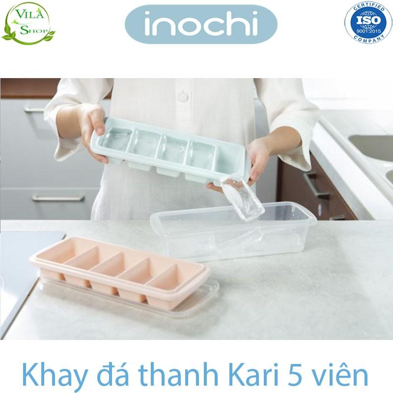 Khay Làm Đá, Khay Đá Kari Inochi - Khay Đá Dẻo Việt Nhật, Nhựa Dẻo Cao Cấp Kháng Khuẩn - Khử Mùi