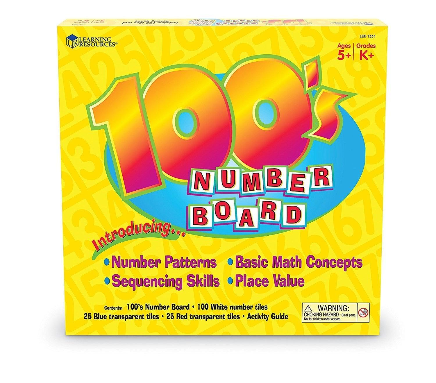 Learning Resources Bảng nhựa số đếm 100 - 100 Number Board