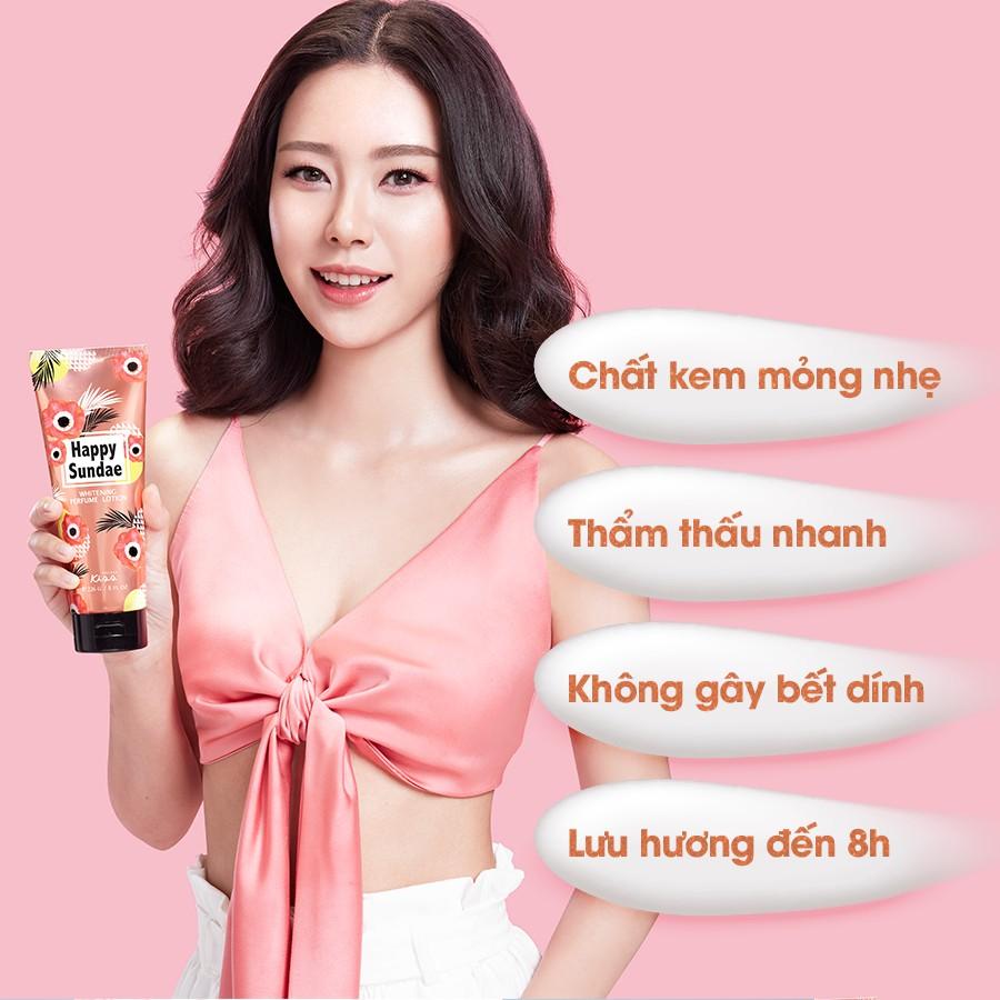 Sữa Dưỡng Trắng Da Toàn Thân Hương Nước Hoa Malissa Kiss - Hương Happy Sundae 226g