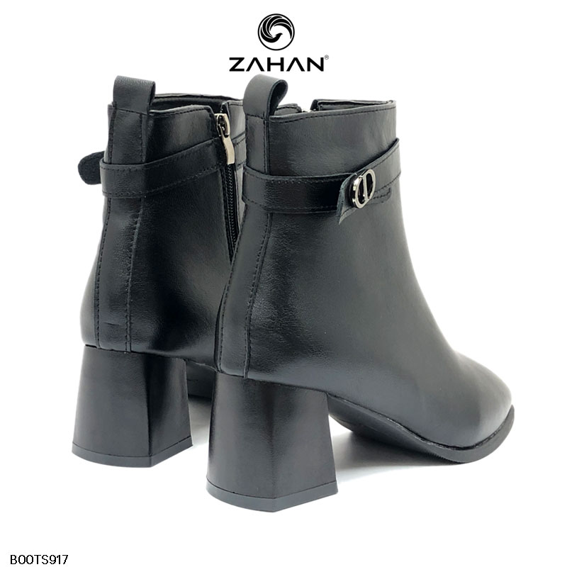 Boots nữ, cổ ngắn, mũi vuông,5cm BOOTS917