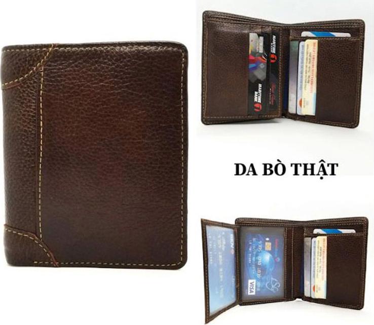 Ví nam da bò Chakovet CK.VD858, Kiểu dáng ví đứng nhiều ngăn