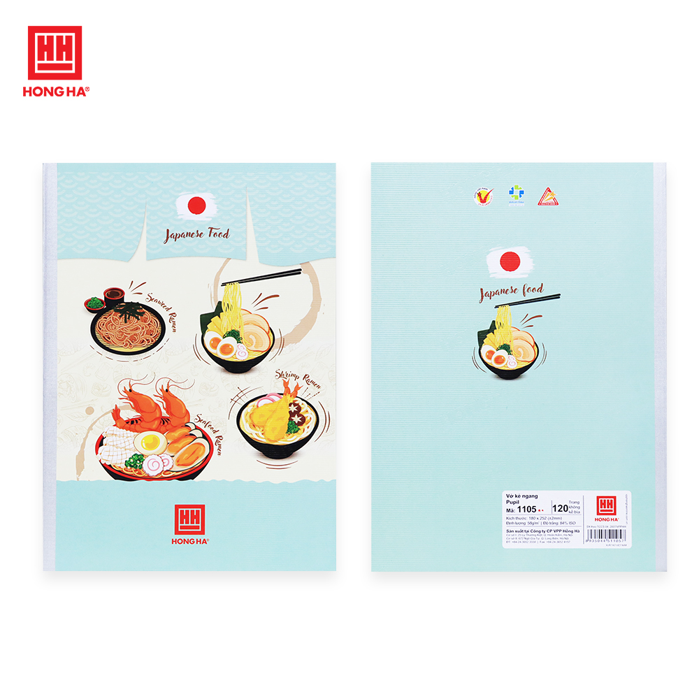 Vở kẻ ngang Hồng Hà 120 trang Pupil Traditional Food - 1105