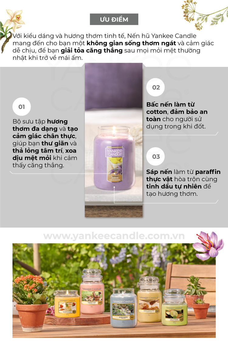 Nến hũ Yankee Candle size L - Warm Luxe Cashmere