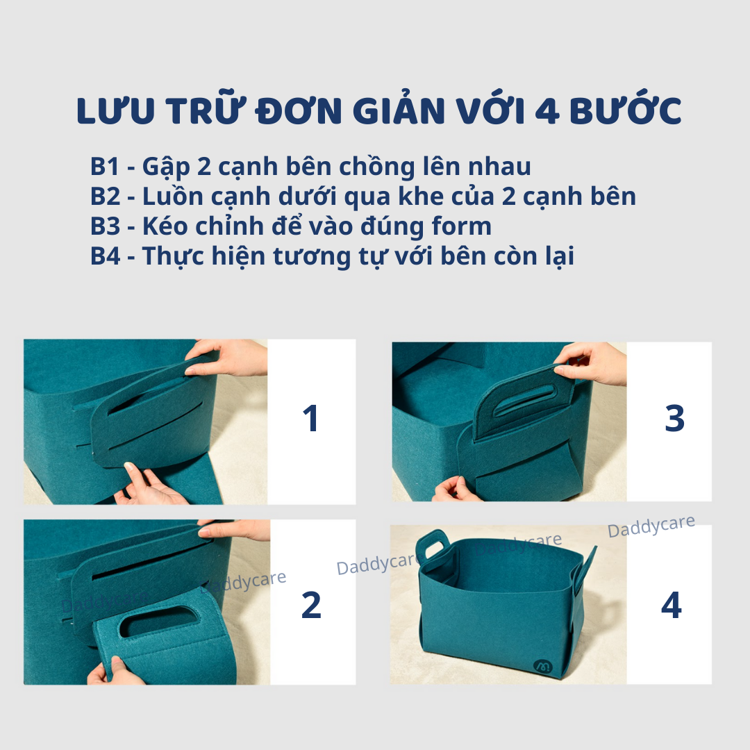 Túi gấp gọn đang năng Mideer đựng quần áo , đồ chơi Toy Storage Bag