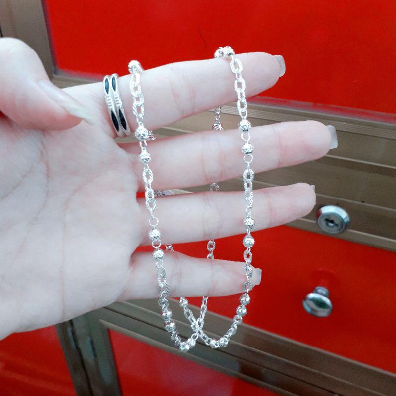 Dây chuyền bạc Ý phối bi  YN JEWELRY