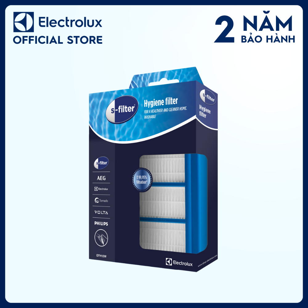 Tấm lọc Electrolux HEPA12 EFH12W, hiệu quả lọc bụi