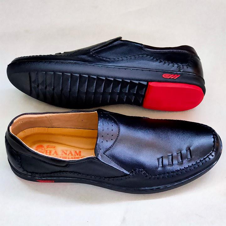 Giày Mọi Nam Da Bò Thật TiTi ĐÔ Cao Cấp GM2037d