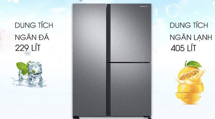 Tủ lạnh Samsung Inverter 634 lít RS63R5571SL/SV Tủ lạnh Samsung Inverter 634 lít RS63R5571SL/SV
