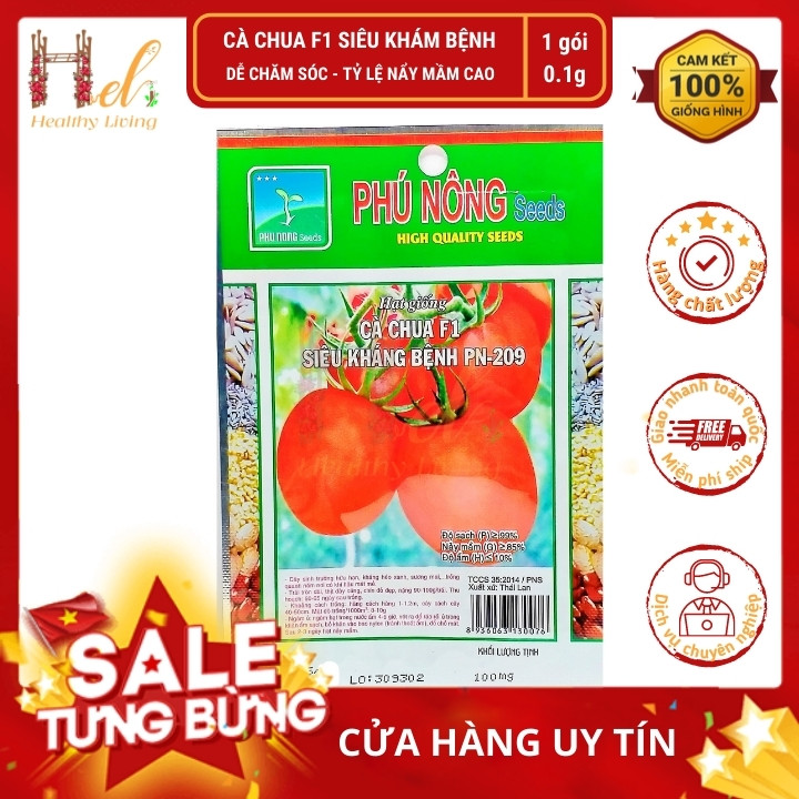 PN - Cà Chua F1 Siêu Kháng Bệnh - Trồng Rau Xanh Rau Sạch Organic Bằng Đất Sạch, Mùn Dừa Và Phân Bón Hữu Cơ