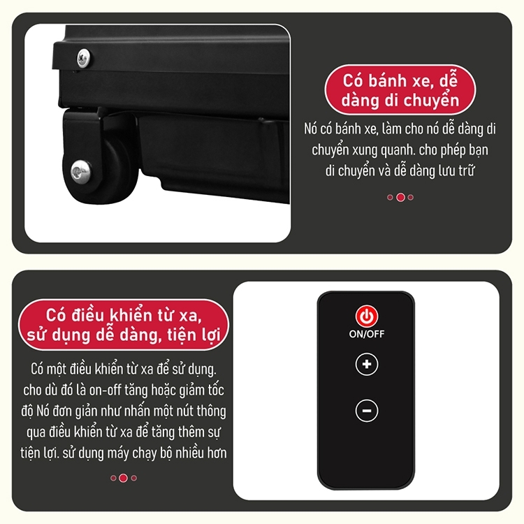 BG Máy Chạy Bộ Điện Gia Đình Nhỏ Gọn Màn Hình Điện Tử Có Điều Khiển Remote Từ Xa