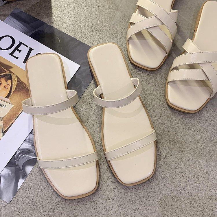 Dép Quai Ngang Đế Bằng Thời Trang Mùa Hè Cho Nữ