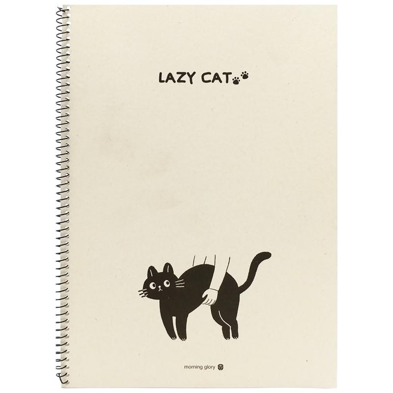 Sổ Lò Xo Kẻ Ngang Kraft Lazy Cat - Morning Glory 10250-87662 (Mẫu Bao Bìa Giao Ngẫu Nhiên)