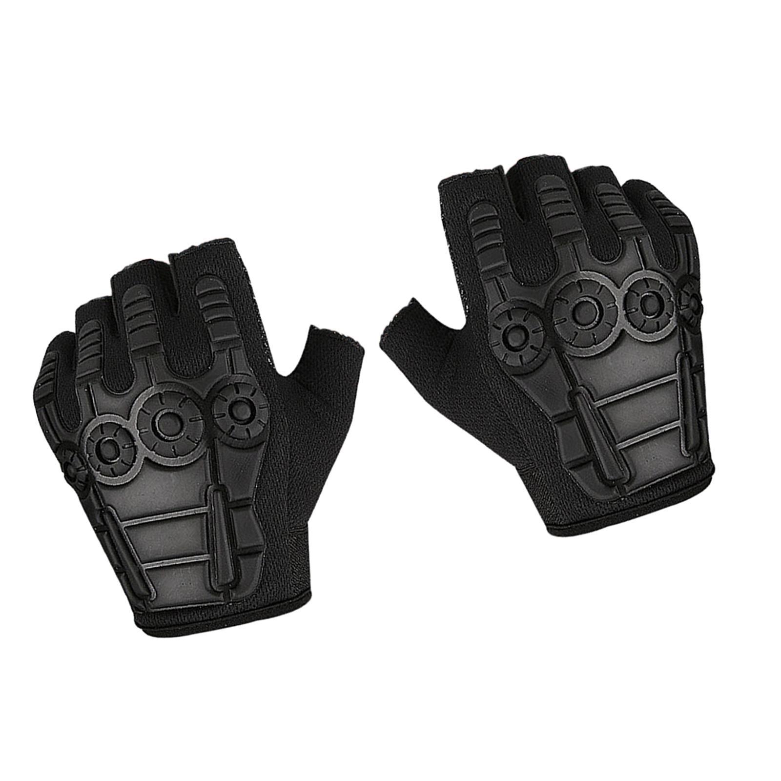 Half Finger Gloves Gym Gloves Shockproof Mittens Anti Slip Fingerless Gloves