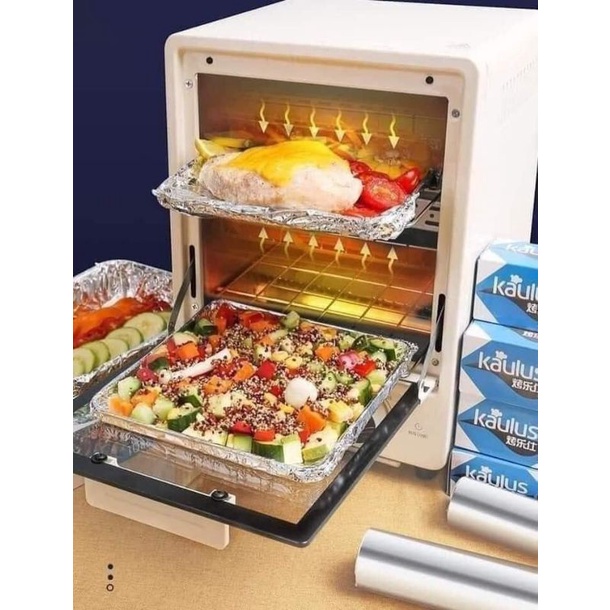 GIẤY BẠC BỌC NƯỚNG THỰC PHẨM 1CUỘN 10MX30CM