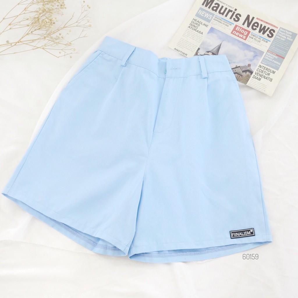 Quần shorts kaki FIINALISM / FIINTASY nhiều màu form rộng dễ mặc basic unisex ulzzang - Made by Toneontone TOT