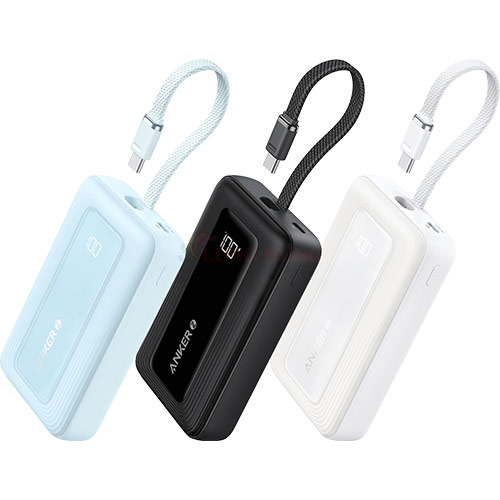 Sạc dự phòng Anker Zolo Power Bank 1USB 1Type-C 30W 10000mAh A1688 - Hàng chính hãng