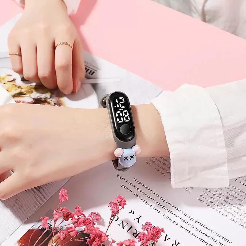 Đồng Hồ Led Thông Minh Nam Nữ Sport Ulzzang Hình Thú Nhiều Màu Chống Nước Tốt, Siêu Dễ Thương